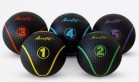 Набивной мяч Aerofit  AFMB4-4 кг черный/голубые полоски Диаметр 230 мм - Аэрофитмаксфит профессиональные тренажеры в фитнес клуб